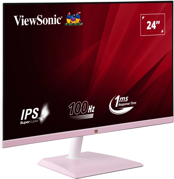 GPG-23-MON-VA2436-H-PN-PRDP_RF01_l ViewSonic 24" VA2436-H-PN Full HD 100Hz SuperClear IPS Monitor Pink - VA2436-H-PN