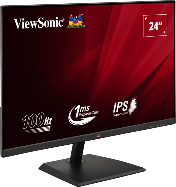 GPG-23-MON-VA2436-H-PRDP_RF01_pc_l ViewSonic VA2436-H 24 Inch Full HD IPS Monitor 100Hz 1ms HDMI VGA Built-in Low Blue Light 3-Side Borderless Black - ViewSonic VA2436-H (Black)
