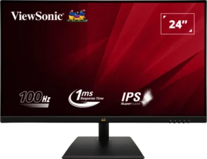 ViewSonic VA2436-H 24 Inch Full HD IPS Monitor 100Hz 1ms HDMI VGA Built-in Low Blue Light 3-Side Borderless Black - ViewSonic VA2436-H (Black)
