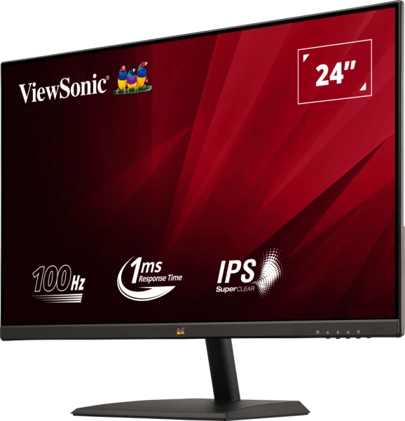 GPG-23-MON-VA2436-MH-7-PRDP_LF02_pc_l ViewSonic VA2436-H 24 Inch Full HD IPS Monitor 100Hz 1ms HDMI VGA Built-in Low Blue Light 3-Side Borderless Black - ViewSonic VA2436-H (Black)