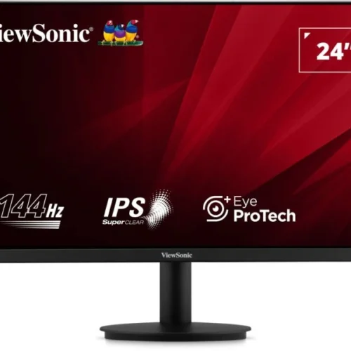 ViewSonic VA24G1-H 24 Inch Full HD IPS Gaming Monitor 144Hz 1ms HDMI VGA Eye ProTech+ 400 nits Black - ViewSonic VA24G1-H (Black)