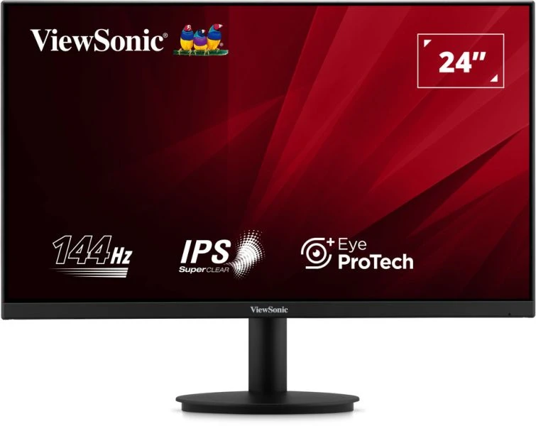 ViewSonic VA24G1-H 24 Inch Full HD IPS Gaming Monitor 144Hz 1ms HDMI VGA Eye ProTech+ 400 nits Black...