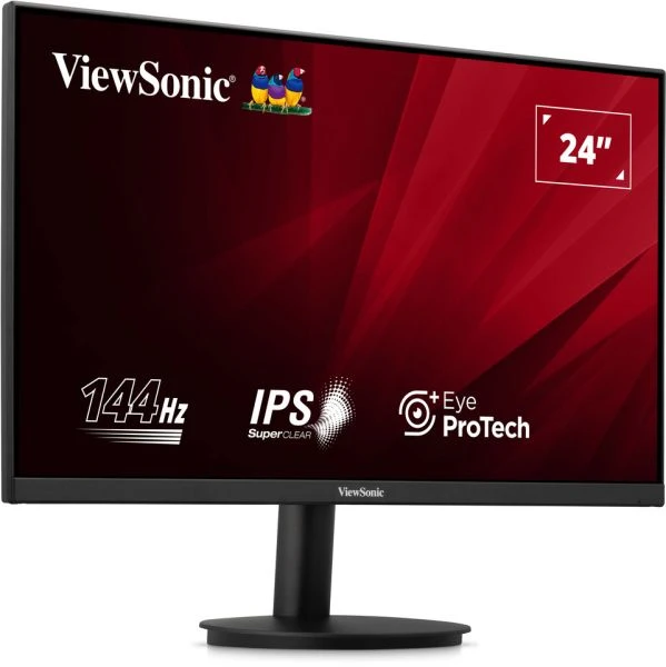 ViewSonic VA24G1-H 24 Inch Full HD IPS Gaming Monitor 144Hz 1ms HDMI VGA Eye ProTech+ 400 nits Black - ViewSonic VA24G1-H (Black)