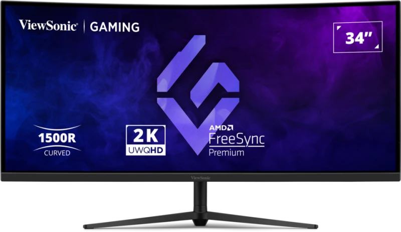 ViewSonic 34″ VX3418C-2K 180Hz 1500R Curved UWQHD VA Gaming Monitor – VX3418C-2K