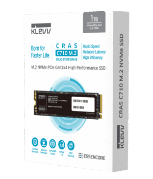 Klevv Cras C710 M.2 2280 NVMe SSD 256GB/512GB/1TB PCIe Gen3x4 - K01TBM2SP0-C71
