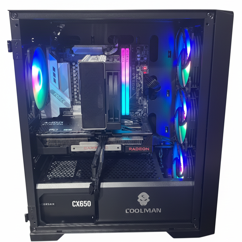 Custom PC Builder 2 Kairo | Ryzen 7 8700F & Radeon RX 9060 XT Mid-Range Gaming and Content Creation PC Package wit...
