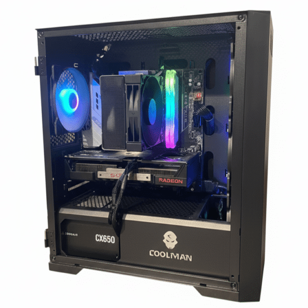 Kairo |  Ryzen 7 8700F & Radeon RX 9060 XT Mid-Range Gaming and Content Creation PC Package with 23.8" 200Hz IPS Monitor