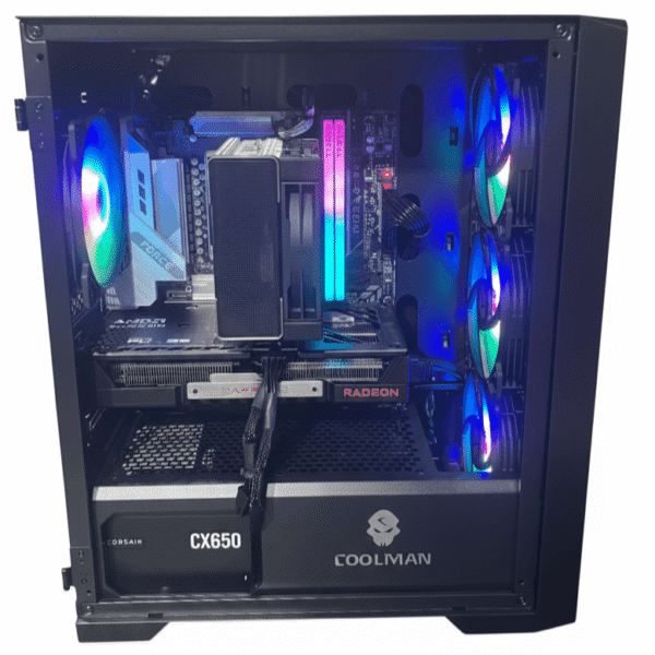 Kairo |  Ryzen 7 8700F & Radeon RX 9060 XT Mid-Range Gaming and Content Creation PC Package with 23.8" 200Hz IPS Monitor
