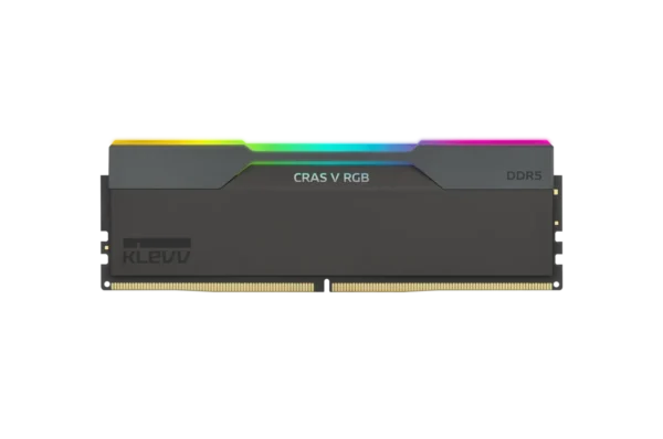Klevv_Product Image_Memory_CRAS V RGB_01L Klevv Cras V RGB DDR5 32GB (16GBx2) 6000MT/s Desktop Memory Obsidian Black - KD5AGU880-60A300G