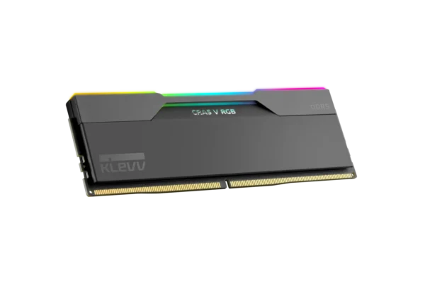 Klevv_Product Image_Memory_CRAS V RGB_03L Klevv Cras V RGB DDR5 32GB (16GBx2) 6000MT/s Desktop Memory Obsidian Black - KD5AGU880-60A300G
