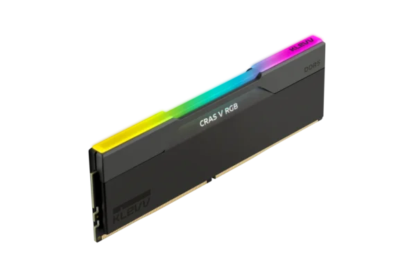 Klevv_Product Image_Memory_CRAS V RGB_05L Klevv Cras V RGB DDR5 32GB (16GBx2) 6000MT/s Desktop Memory Obsidian Black - KD5AGU880-60A300G