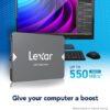 Lexar - NS100 1TB 2.5 inch SSD 2 Lexar NS100 1TB 2.5 Inch SATA III SSD Up to 550MB/s Read 500MB/s Write Shock Vibration Resistant - LNS100-1TRB