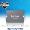 Lexar NS100 256GB 2.5 Inch SATA III SSD Up to 520MB/s Read 440MB/s Write Shock Vibration Resistant - LNS100-256RB