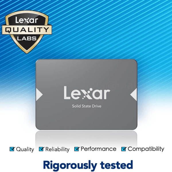 Lexar NS100 2TB 2.5 Inch SATA III SSD Up to 550MB/s Read 500MB/s Write Shock Vibration Resistant - LNS100-2TRB