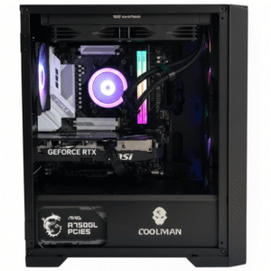 Opal | Mid-Range AMD Gaming PC with Ryzen 7 7700, RTX 5060 Ti 16GB GDDR7, 32GB DDR5 RAM & 24.5" 200Hz Monitor for 1080p Esports and Streaming