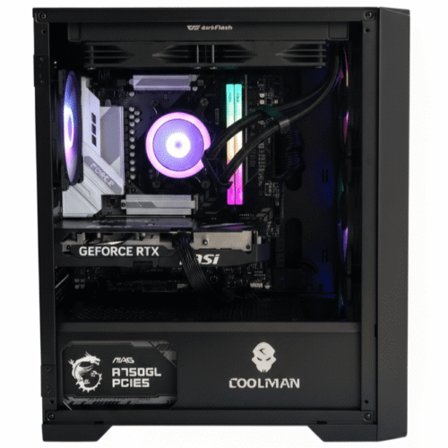 Opal | Mid-Range AMD Gaming PC with Ryzen 7 7700, RTX 5060 Ti 16GB GDDR7, 32GB DDR5 RAM & 24.5" 200Hz Monitor for 1080p Esports and Streaming