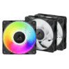 P12_Pro_ARGB_black_rainbow_3Pack_g00 ARCTIC P12 Pro A-RGB 120mm PWM Fan 3-Pack High Static Pressure 3000 RPM with Daisy-Chain - ACFAN00310A