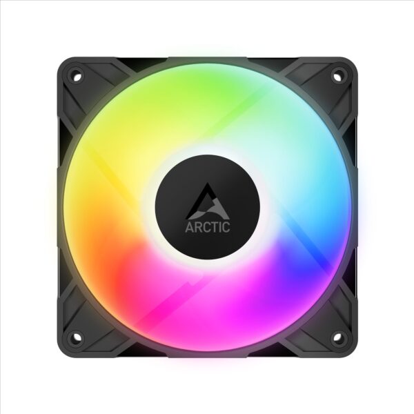 P12_Pro_ARGB_black_rainbow_g01 ARCTIC P12 Pro A-RGB 120mm PWM Fan 3-Pack High Static Pressure 3000 RPM with Daisy-Chain - ACFAN00310A