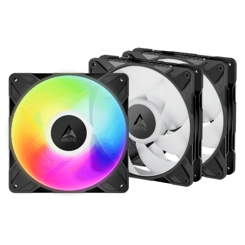 ARCTIC P14 Pro A-RGB 140mm PWM Fan 3-Pack High Static Pressure 2500 RPM Daisy-Chain - ACFAN00320A
