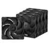 P14_Pro_PST_black_5Pack_g00 ARCTIC P14 Pro PST 140mm PWM Fan 5-Pack High Static Pressure 2500 RPM Daisy-Chain - ACFAN00319A