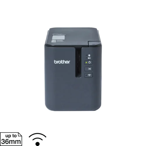 Brother PT-P950NW High-Speed Network Industrial Label Printer with LAN/Wi-Fi, 36mm TZe, 360dpi, Auto Full/Half-Cut, Touch Display Option - PT-P950NW