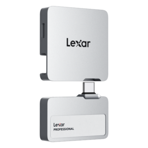 Lexar Professional Go Portable SSD with Hub SL400 1TB Silver USB 3.2 Gen 2 1050MB/s IP65 - LSL400S001T-RNSNG