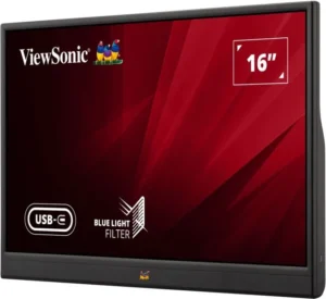 ViewSonic 16" VA1655-3 Full HD USB-C Portable IPS Monitor Pivotable - VA1655-3