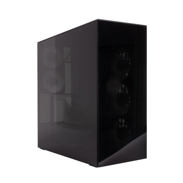 ARCTIC Xtender VG Black E-ATX Panorama Case Vertical GPU Mount PCIe 4.0 Riser Dual 420mm Radiator 5x A-RGB Fans - ACPCC00016A