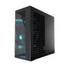 Xtender_VG_Black_mirror_lit_g03 ARCTIC Xtender VG Mirror Black E-ATX Panorama Case Vertical GPU Mount PCIe 4.0 Riser Mirror Tinted Glass Dual 420mm Radiator 5x A-RGB Fans - ACPCC00019A