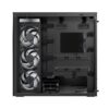 Xtender_VG_black_mirror_g07 ARCTIC Xtender VG Mirror Black E-ATX Panorama Case Vertical GPU Mount PCIe 4.0 Riser Mirror Tinted Glass Dual 420mm Radiator 5x A-RGB Fans - ACPCC00019A