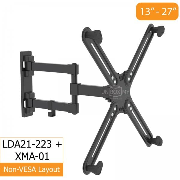 Brateck LDA21 Full-Motion TV Wall Mount 13-27 Inch up to 20kg - Brateck-LDA21-112