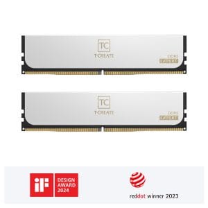 dual_01 Teamgroup T-CREATE EXPERT DDR5 6000MHz CL38 32GB (2x16GB) White Memory Kit - CTCWD532G6000HC38ADC01