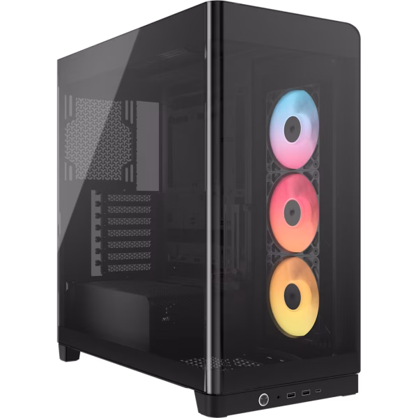 CORSAIR FRAME 4500X RS-R ARGB Curved Tempered Glass Mid-Tower Black - CS-CC-9011314-WW
