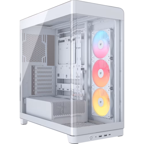 CORSAIR FRAME 4500X RS-R ARGB Curved Tempered Glass Mid-Tower White - CS-CC-9011315-WW