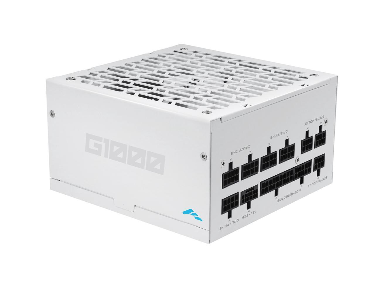 SAMA G1000 1000W 80 PLUS Gold Fully Modular ATX 3.1 PSU White – G1000-WHGFF001-USG