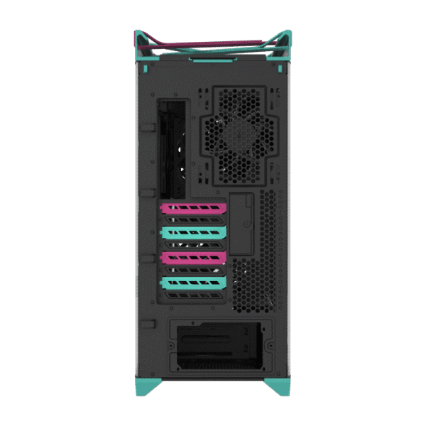 h732 (22) Asus ROG Strix Helios II Hatsune Miku Edition EATX Mid-Tower Case, Dual Tempered Glass, Aluminum Frame, 420/360mm Radiator Support, 450mm GPU Clearance - ROG STRIX HELIOS II GX601S HAT