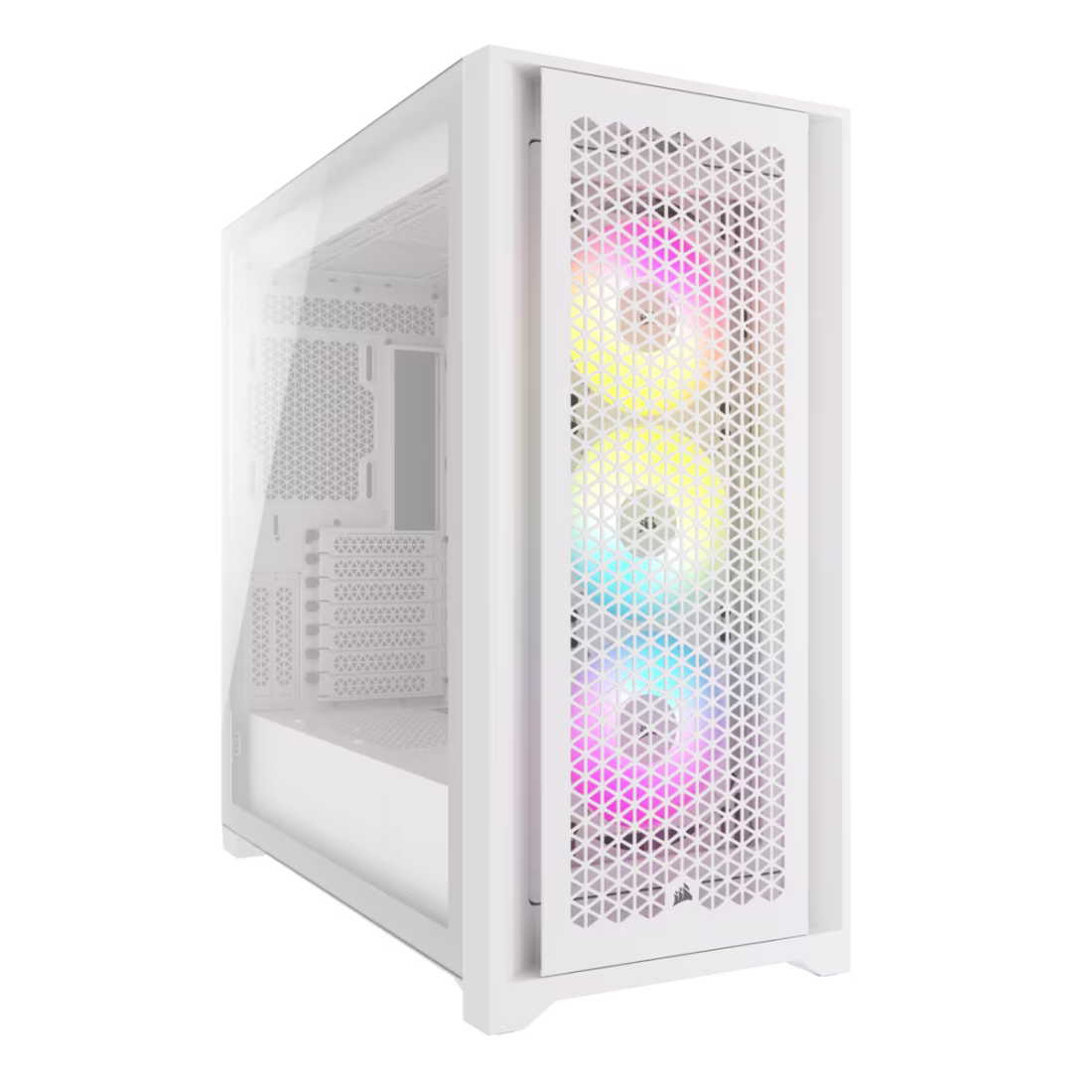 CORSAIR iCUE 5000D RGB AIRFLOW Tempered Glass Mid-Tower True White – CS-CC-9011243-WW...