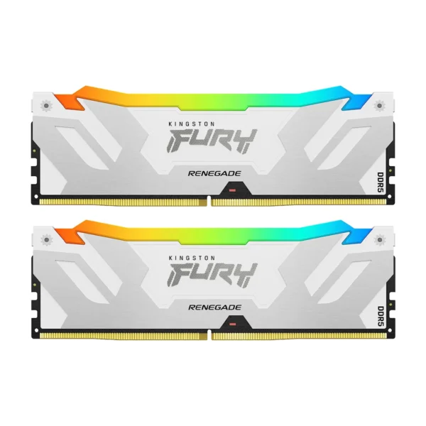 Kingston FURY KF564C32RWAK2-32 White DDR5-6400 CL32 32GB (2x16GB) Desktop Memory - KF564C32RWAK2-32