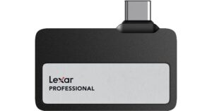 Lexar Professional Go Portable SSD 1TB USB 3.2 Gen 2 1050MB/s Read 1000MB/s Write Silver IP65 - LSL400X001T-RNSNG