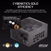 Corsair RM1000x SHIFT 1000W ATX 3.1 Fully Modular PSU, Cybenetics Gold, SHIFT Side Connectors, Native 12V-2x6, Fan Speed Control Knob - CP-9020300-NA