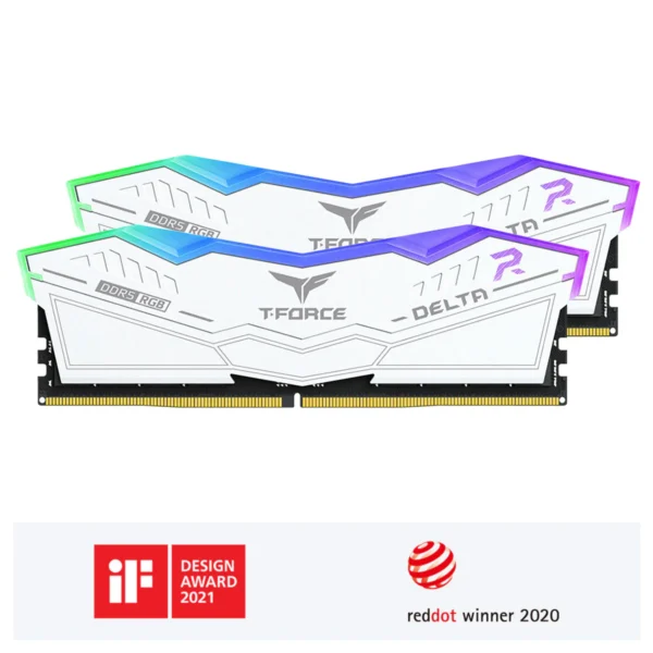 Teamgroup DELTA RGB DDR5 32GB (2x16GB) 8000MHz CL38 RGB Intel XMP | AMD Expo Desktop Memory - FF3D532G8000HC38DDC01 / FF4D532G8000HC38DDC01
