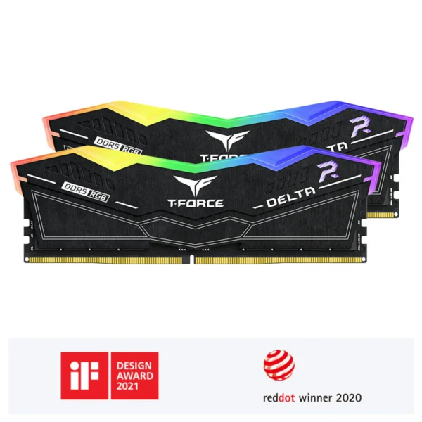 Teamgroup DELTA RGB DDR5 32GB (2x16GB) 8000MHz CL38 RGB Intel XMP | AMD Expo Desktop Memory - FF3D532G8000HC38DDC01 / FF4D532G8000HC38DDC01