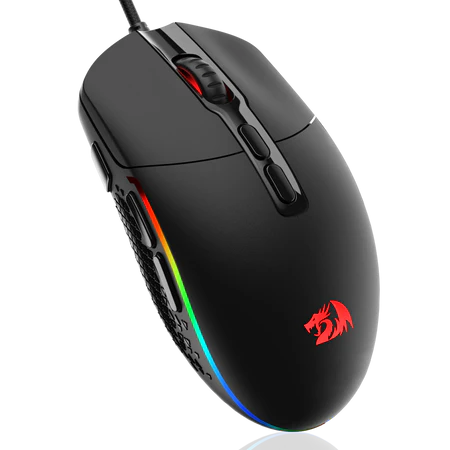 Redragon Invader Wired Gaming Mouse 10000 DPI RGB Rapid Fire Button - Redragon INVADER RD M719-RGB