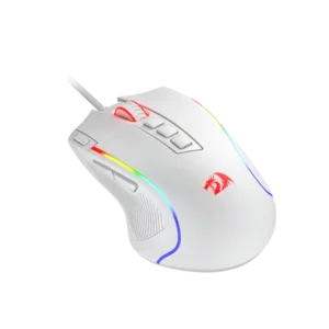 Redragon Predator White Wired Gaming Mouse 8000 DPI RGB 11 Buttons - Redragon PREDATOR WHITE RD M612W-RGB