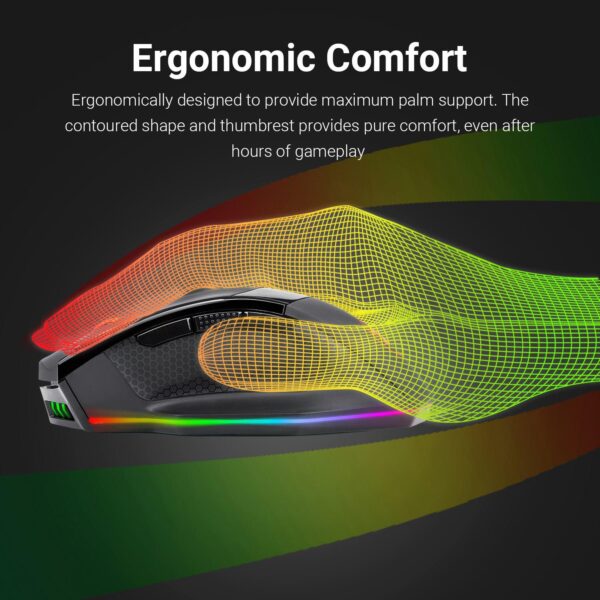 Redragon Sniper Pro Wireless Gaming Mouse 16000 DPI RGB Dual Mode - Redragon SNIPER PRO RD M801P-RGB