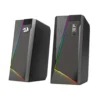 Redragon Anvil 2.0 Channel RGB Desktop Speakers Touch Control Enhanced Bass - Redragon ANVIL BLACK RD GS520