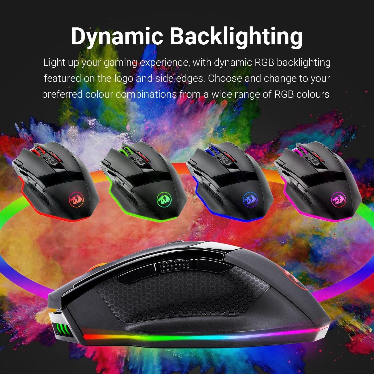 Redragon Sniper Pro Wireless Gaming Mouse 16000 DPI RGB Dual Mode ...