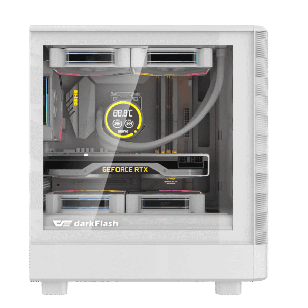 Darkflash DB330M Mesh White mATX High Airflow Gaming Case USB 3.0 - Darkflash DB330M Mesh White