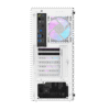 Darkflash DK352 Mesh White ATX Gaming Case Tempered Glass with 4 ARGB Fans - Darkflash DK352 Mesh White