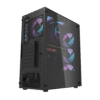 Darkflash DK351 Black ATX Gaming Case Tempered Glass with 4 ARGB Fans - Darkflash DK351 Black